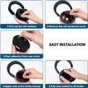 Replacement Earpads for Bose QuietComfort Ultra Premium Memory Foam Cushions with Soft Protein Leather, Enhanced Noise Isolation, Easy Installation, for Bose QC Ultra Headphones (Black)