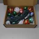 AIRIVO Christmas Tree Lights Ornaments, 28ft 25 Bulb Christmas String Lights Indoor, Christmas Lights Plug in Expandable Wire, Ornaments for Christmas Tree Decorations