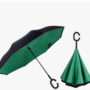 Wxjiahetai Inverted Umbrella, 49 Inch Double-Layer Vented Reverse Umbrella, Windproof Waterproof UV Protection, Lightweight C-Handle, Fiberglass Ribs, Steel Shaft, Travel/Commute/Car Use, With Sleeve