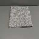 DriftAway Julia Watercolor Blooming Flower Floral Lined Thermal Insulated Window Curtain Valance Rod Pocket 52 Inch by 18 Inch Plus 2 Inch Header Gray 1 Pack