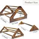 Chicken Perch 3 Pack Chick Toys Wooden Roosting Bar Chicken Coop Accessories for Brooder Training Perch for Baby Chick, Bird Parrot Easy to Assemble and Clean