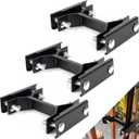 Deck Umbrella Mount,Deck Mount Umbrella Holder for Deck Railing,Patio Heavy Duty Adjustable Metal Umbrella Stand Outdoor Base Attaches to Railing, Outdoor Courtyard, Balcony, 3 Pack Black (Use for an umbrella shaft up to 1 3/4 inch thick)