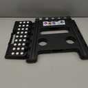 Delxo Folding Step Stool, 13 inch NonSlip Foldable Stools Up to 300 LBS, Step Stool with Handle, Lightweight for Kitchen, Bathroom, Bedroom, Garden, Black, 1PC