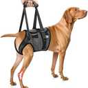 SlowTon Dog Lift Harness - Adjustable Dog Sling for Medium Large Dogs, Hind Leg Support to Help Rehabilitate, Soft Padded Dog Support Harness for Elderly, Injured, Arthritic, Disabled Dogs, XL, Grey