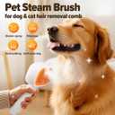 Pet Steam Brush for Dog &Cat, 3-in-1 Self-Cleaning Dog Brush Pet Spray Hair Removal Comb, 2 Spray Modes Rechargeable Deshedding Dog Steam Spray Hair Brush for Shedding Massaging Cleaning (Green)