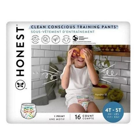 The Honest Company Clean Conscious Training Pants for Sensitive Skin | Hypoallergenic, Fragrance Free | Let's Color + See Me Rollin' | Size 4T/5T (38+ lbs), 16 Count