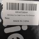 Dog Car Seat Cover for Back Seat, Hard Bottom Back Seat Extender for Dogs, Waterproof Dog Hammock for Truck Support to 400lbs, Car Seat Protector for Cars, Trucks, SUV, Jeep (Universal-PU-Orange)