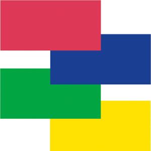Fadeless Bulletin Board Paper, Fade-Resistant Paper for Classroom Decor, 48” x 12’, Primary Assortment, 4 Rolls