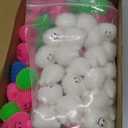 100 Pcs Mini Tooth Toys Fidget Stress Relief Puffer Squeezy Dental Dentist Toys Birthday Party Gifts School Office Prizes, 2 Inch (Multicolored)