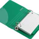 Oxford Index Card Binder with Dividers, 3" x 5", Color Will Vary, 50 Cards,1 Binder (73570),Assorted (Blue, Green, Red)