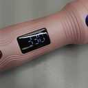 Thermal Brush, MINI & Tiny 1 Inch Ionic Curling Brush for Shiny Hair, Tourmaline Ceramic Ionic Curling Iron Brush for Short to Medium Hair, Adjustable Temperature, Dual Voltage, Compact-Size (Pink)