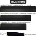 Wooden Keyboard Wrist Rest (Full Size, Black)
