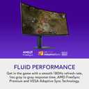 Alienware 34 Curved Gaming Monitor AW3425DWM - 34-inch WQHD 180Hz 1ms Display, 1500R, AMD FreeSync Premium, VESA AdaptiveSync.