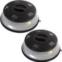 Microwave Splatter Cover Vented for Food, Splatter Guard & Colander Kitchen Gadget for Fruit Vegetables Microwave Plate Cover with Hook Hole,Dishwasher-Safe,BPA-Free Silicone & Plastic (2Pack)