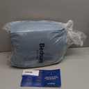 Bedsure King Size Comforter Set Mineral Blue, Boho Tufted Bed Set, Checkered Farmhouse-Style Distressed Vintage Bedding, 3 Pieces, 1 Plaid Geometric Comforter and 2 Pillow Shams