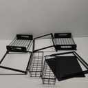 bukfen Under Sink Organizer, Pull Out Cabinet Organizer 2-Tier Slide Out Sliding Shelf Under Cabinet Storage Multi-Use for Under Kitchen Bathroom Sink Organizers and Storage 2 Pack (Black)