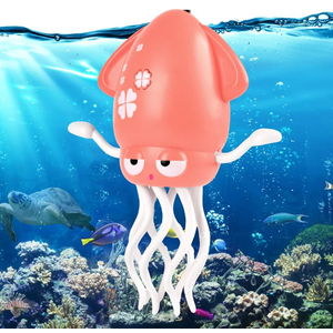 Magic Dancing Octopus Toy, Squid Crawling Toy with LED Light & Music, USB Rechargeable Interactive Baby Toys, Tummy Time Toys for Toddler Boys Girls Birthday (Pink). Pack of 2