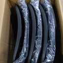 Amazon Basics Sturdy Foldable Plastic Chair, Portable, 350-Pound Capacity, Black, 6-Pack