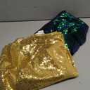 ShinyBeauty Sequin Backdrop Set of 4, 2FTx8FT Photo Backdrop Sequin Curtains Shimmer Wall Backdrop Photograph Backgrounds Sparkle Backdrop Curtains (Iridescent Green and Gold)