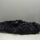 Bean Bag Cover (No Filler), Faux Fur Comfy Bean Bag Covers for Adults, Washable Beanbag Chair Cover, Fluffy Plush Giant Bean Bags Chairs Covers for Teens Kids Girls, Anti-Slip, 5FT, Black