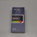 Fansbe Smart Bluetooth Alarm Clock Radio Bedroom, Digital Dual Alarm Clock Bedroom, Up to 10 Alarms Clock Night Light Speaker App/ Button Control FM Charge Snooze Adjustable Volume Dim 12/ 24H, Black