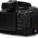 MegaGear MG1877 Ever Ready Leather Camera Case compatible with Nikon Coolpix P950 - Black
