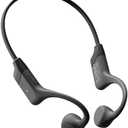 New Bone Conduction Headphones, Open Ear Bluetooth 5.4, Lightweight Skin-Friendly, IPX5 Sweat Resistant, 12Hrs Playtime Sports Wireless Earbuds with Built-in Mic for Running, Gym, Cycling, Outdoor