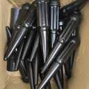 GAsupply 12x1.5 Spike Lug Nuts Black 20pcs, M12x1.5 Locking Spiked Spline Lug Nut 4.4" 112mm Tall, Closed End Bulge Acorn 60 Degree Cone/Conical Seat