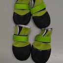 Dog Shoes, Outdoor Dog Boots Non-Slip Waterproof Dog Booties for Medium to Large Dogs 4Pcs for Winter Snowy Day, Summer Hot Pavement with Rugged Sole Green (Size 7:3.1''x2.7'')(L*W) for 66-90 lbs)