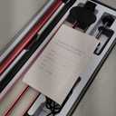 LED Desk Lamp for Home Office, Eye-Caring Desk Light with Clamp, Stepless Dimming 24W Double Head Architect Task Lamp with Remote Control, Flexible Arm for Working Studying Reading DraftingRED)