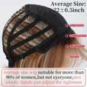 RENERSHOW Ombre Blonde Highlight Short Wigs for Women Mixed Blonde Layered Short Hair Wig with Bangs Cute Natural Synthetic Wig