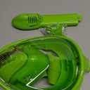 QingSong Kids Snorkel Mask Full Face, Snorkeling Set with Camera Mount, Foldable 180 Degree Panoramic View Snorkeling Gear Anti-Fog Anti-Leak (X-Small, Lemon Green)