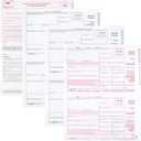 1099 INT Tax Forms 2024 Interest Income Set, 4 Part 25 Pack, Great for QuickBooks and Accounting Software 25 Laser Form Sets for Interest Income, 1099-INT 2024