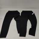 ODODOS Women's High Waist Workout Leggings 2-Pack Tummy Control Yoga Pants - 25" / 28" Inseam, ODLEX Fabric-Squat Proof, Medium