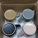 Large Ceramic Coffee Mug Set of 4, 16 oz Tea Cups with Handle, Porcelain Mug for Latte, Hot Tea, Cappuccino, Milk, Cocoa, Microwave & Dishwasher Safe Cups for Men Women Mug Lovers, Housewarming Gift