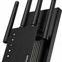 1200Mbps Dual Band 5GHz/2.4GHz WiFi Extender, WiFi Extender Signal Booster, 12880 Sq.Ft Coverage, 105-Device Support, Setup for Home & Outdoor Use