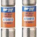 Mersen ATDR15 600V 15A Cc Time Delay Fuse, 10-Pack