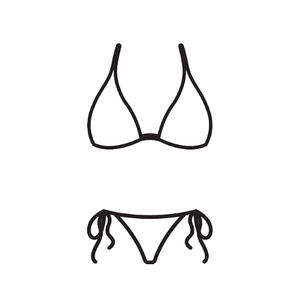 Suvimuga Women's Triangle Bikini Top Push up Padded Halter String Bathing Suits Top, Size S