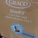 Graco Slimfit 3-in-1 Convertible Car Seat, Slim Car Seat with Space-Saving Design, Highback Booster Seat with 10-Position Headrest, Rear Facing and Forward Facing Carseat, Darcie, EXP: 06/09/2036
