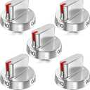 Upgraded DG64-00472A for Samsung Stove Knobs Replacement,DG64-00347A for Samsung Gas Stove Oven Knobs,DG64-00473A DG64-00347B Fit FX510BGS FX710BGS NX58F5300SS NX58F5500SS Range Knob,5pcs