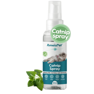 3 x AmeizPet Catnip Spray for Cats, Cat Scratching Sprays, Transparent Cat & Kitten Behaviour Spray 50 ml (1.69 Oz)