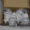 Dusk to Dawn LED Outdoor Light Bulbs 40W Equivalent, A19 Automatic On/Off Sensor Light Bulb Daylight 5000K, Dusk to Dawn Light Bulbs for Outdoor Lighting Porch Garage Backyard Patio, 4 Packs