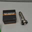 with 15 Adapters Pull Down Kitchen Sink Faucet Head Replacement, 3 Functions Plastic Kitchen Sink Sprayer Nozzle Replacement for Kitchen Faucet, Pause Mode (Brushed Nickel)