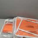 VECELO Kids Folding Activity Table and Chairs 5 Pcs Set, Portable, with Ultra Soft Padded Cushion, Orange