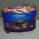 Always Discreet Boutique Incontinence and Postpartum Underwear for Women, Maximum Protection, Large, Black, 18 Count