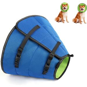Dog Cone for Dogs After Surgery, Pet Recovery Soft Cone Callar, Pet Recovery Cone Collar Adjustable to Stop Licking Scratching Wound (L)