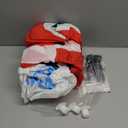 7FT Christmas Inflatable Outdoor Decoration Blow Up Santa Claus Hold Snowflake Yard Decor Built-in LED Lighted Xmas Garden Lawn Patio Party Holiday Ornaments