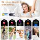 Smart Watch for Women with Diamonds (Answer/Make Call),1.32''Full Screen Smart Watch for Android /iOS,Fitness Tracker with Heart Rate/Blood Oxygen/Sleep Monitor/AI Voice Watches for Women,3 Straps