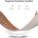 WFEAGL Compatible with Apple Watch Band 41mm 40mm 38mm 42mm(series 11 10) Women, Top Genuine Leather Band for iWatch SE 3 2 1 & Series 11 10 9 8 7 6 5 4 3 2 1
