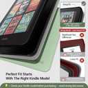 CoBak Stand Case for Kindle Paperwhite 12th Gen (7", 2024, SA568B SA569P) and Kindle Color soft Signature Edition Not for 6.8" and 6" Models, Hand Strap, Auto Sleep Wake, Hard Shell, Snut Fit, Sage